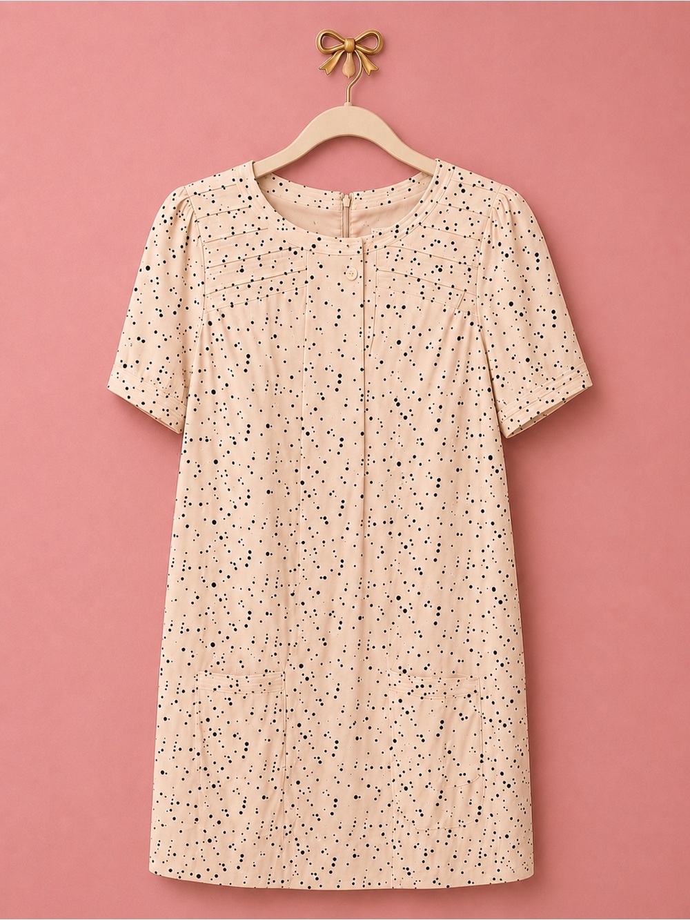 Ivory Polka Dot Dress (Marfil)